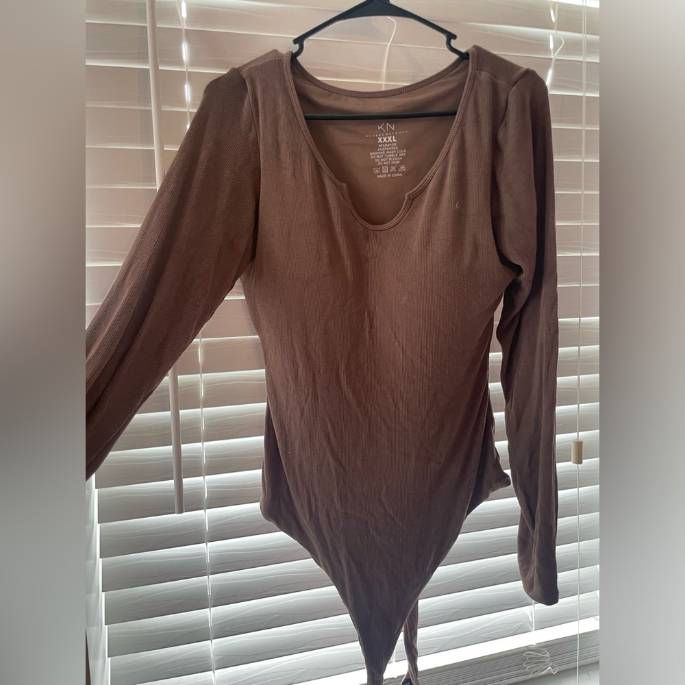Klassy network brown bodysuit